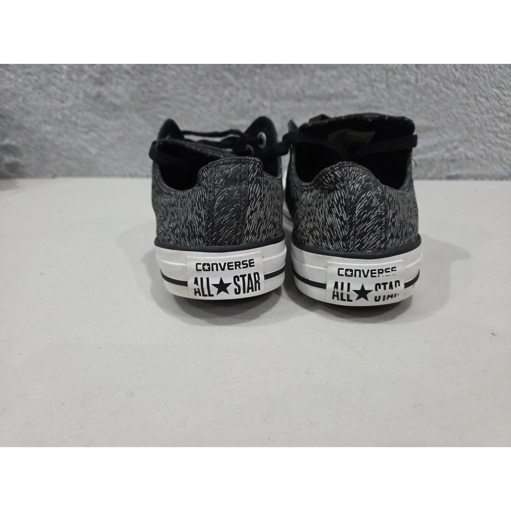 Converse Chuck Taylor Black Reflective Sneaker Animal Print Size 10 Women's